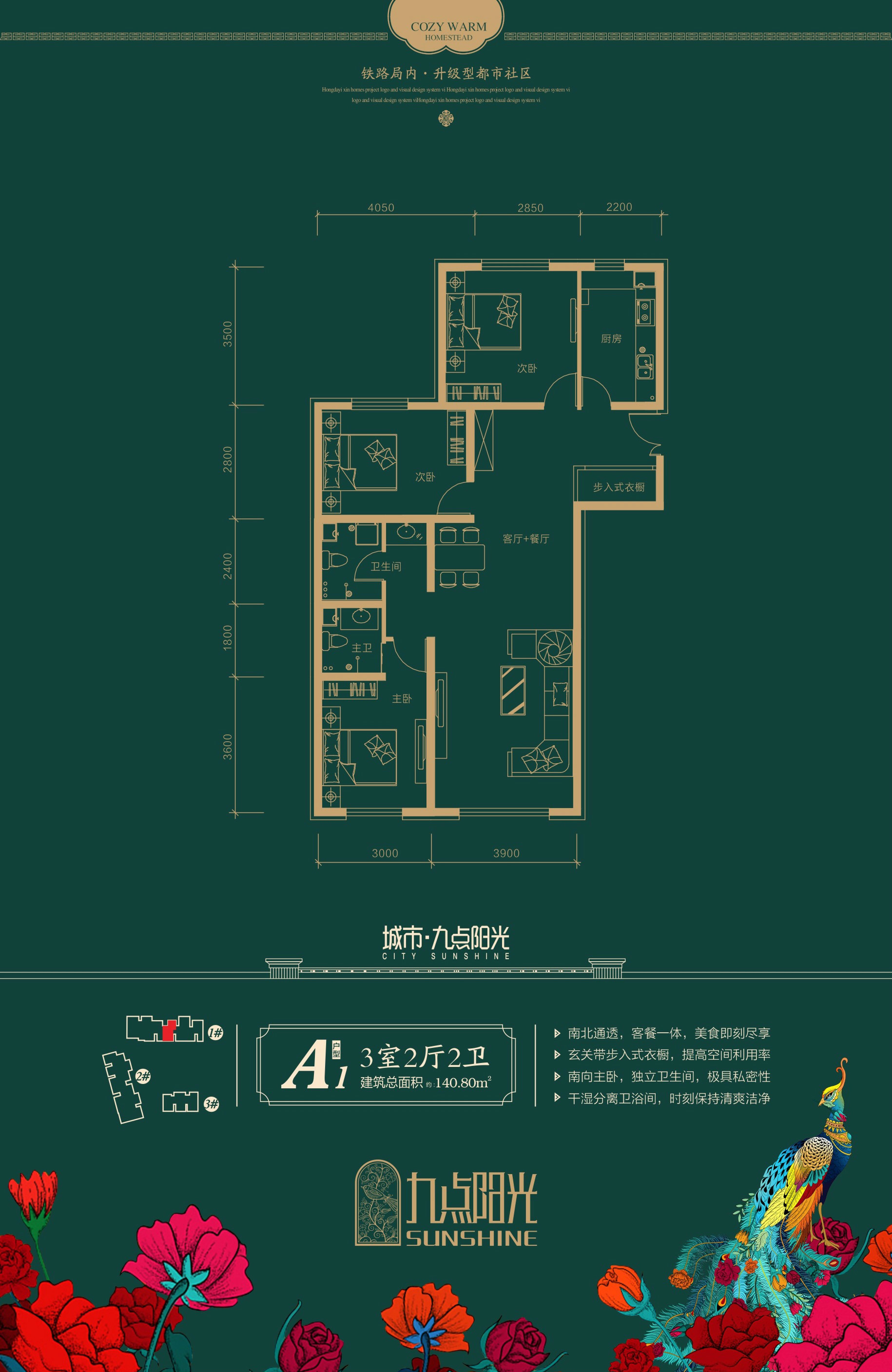 城市九點陽光城市九點陽光 A1戶型