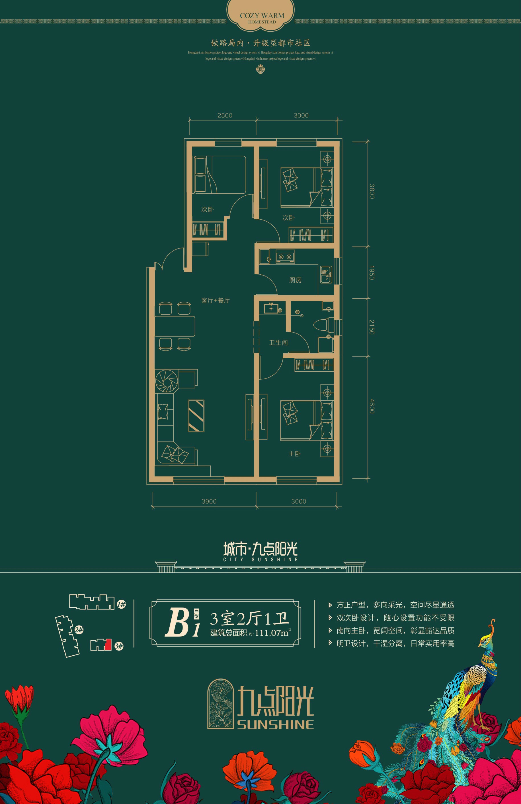 城市九點陽光城市九點陽光 B1戶型