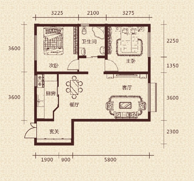 通嘉·東方御景二室二廳一廚一衛(wèi)86.70平 52.89萬(wàn)元-套