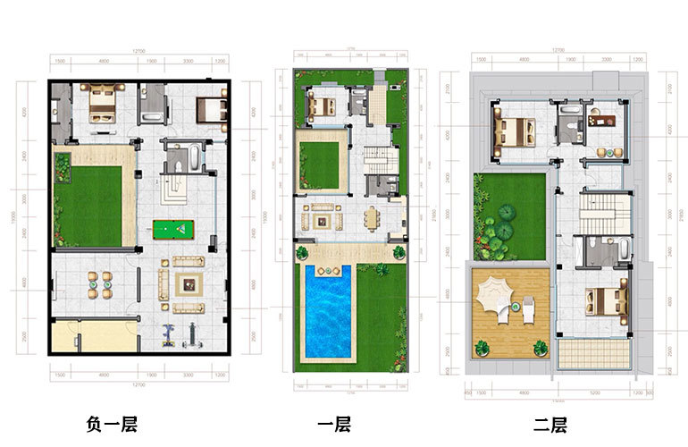 融創(chuàng)日月灣獨棟別墅 5房4廳5衛(wèi) 建面177㎡