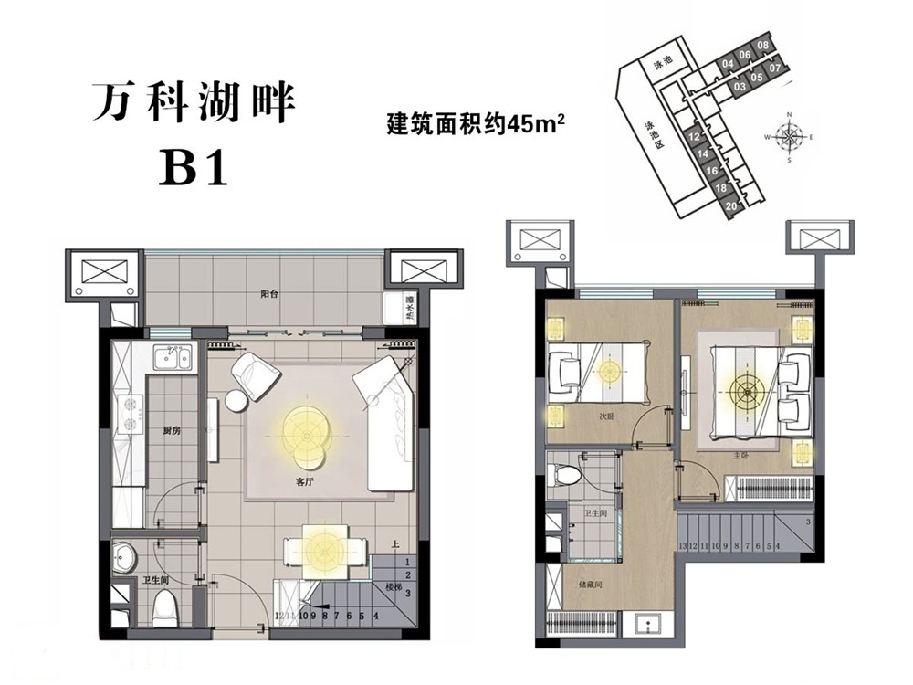 萬科湖畔度假公園萬科湖畔度假公園  B1戶型