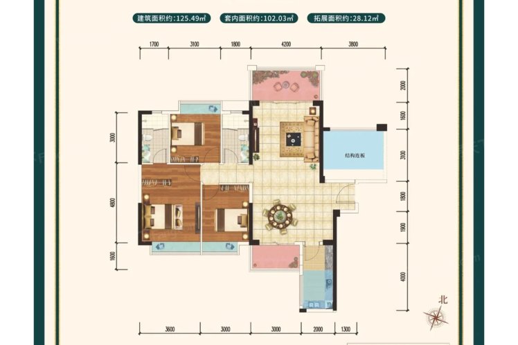 盛和園48號(hào)樓01戶型