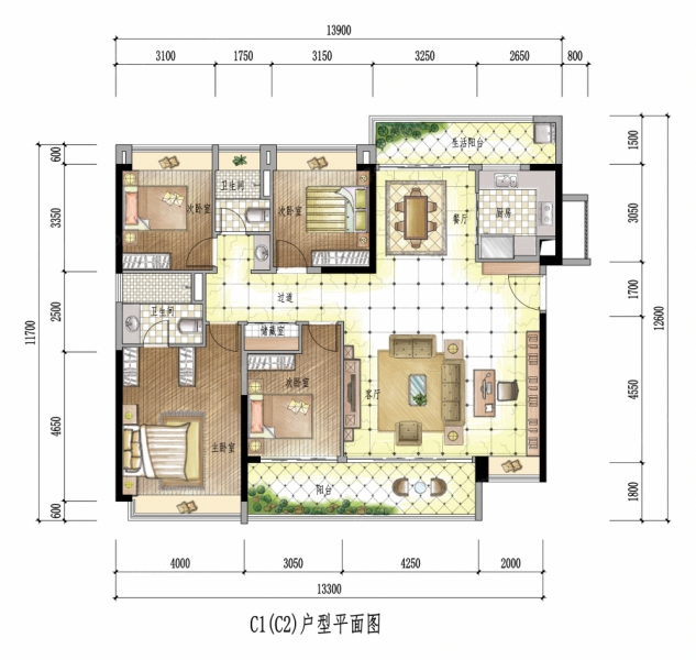 九洲保利天和8棟-9棟-10棟02、03戶型