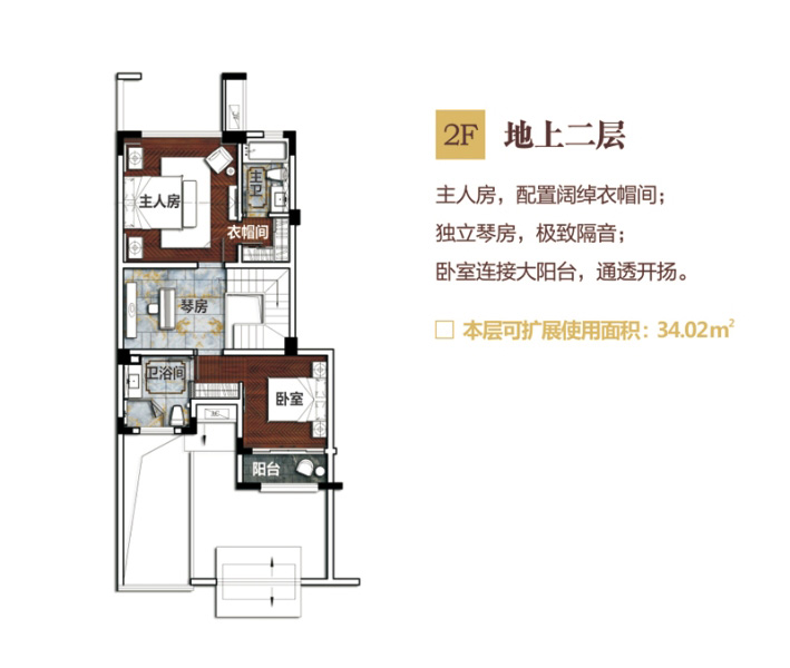 別墅G戶型地上二層